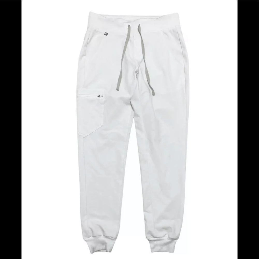 Figs Zamora white scrub pants NWT